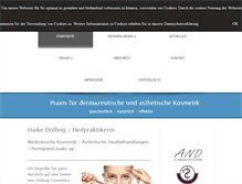 Tablet Screenshot of doelling-cosmetics.de